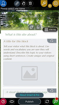 अँड्रॉइड टॅब्लेट आणि फोनवर वेबसाइट बनवण्यासाठी पूर्णपणे कार्यशील अॅप