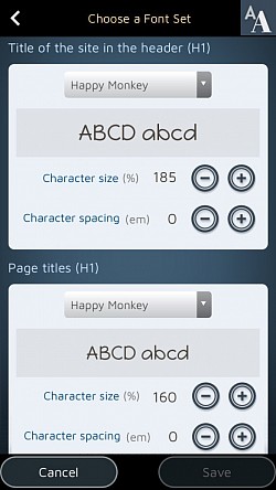 तुमच्या साइटवर वापरल्या जाणाऱ्या फॉन्टवर पूर्ण नियंत्रण.